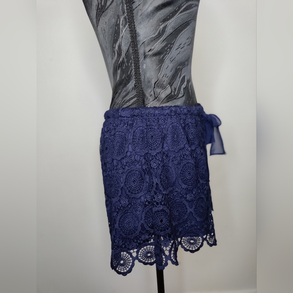 HeartSoul Navy Blue Women's Shorts - Picture 3 of 6